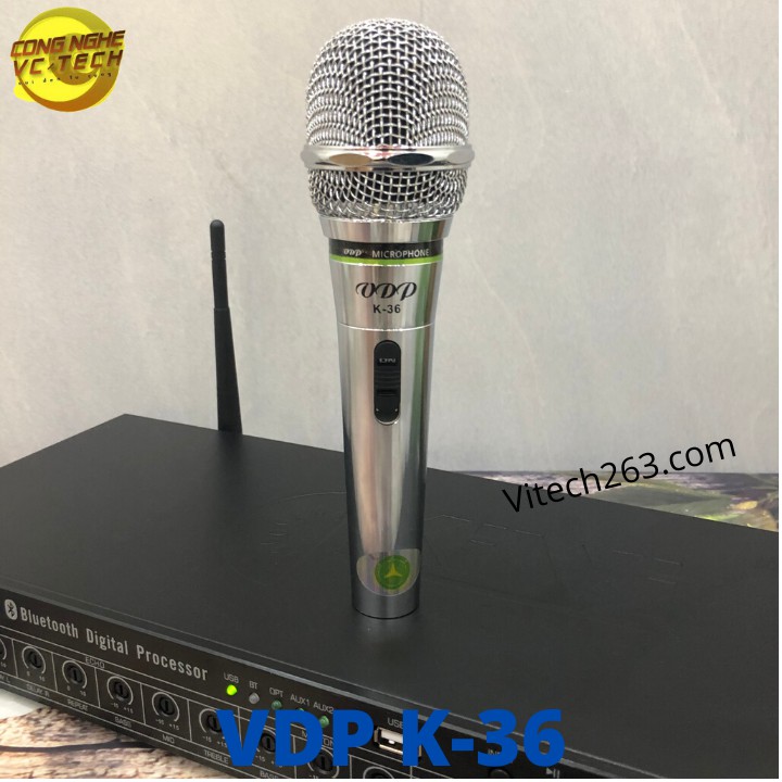 Micro Có Dây Cao Cấp VDP K36 Karaoke có dây chống hú -Hát cực hay