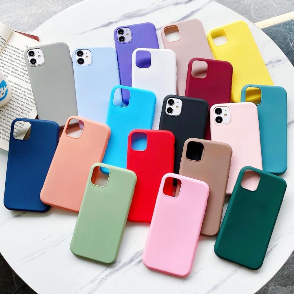 Ốp lưng iphone MÀU TRƠN DẼO  5 5s 6 6plus 6s plus 6 7plus 8 8plus x xs xs max pro 11 promax TPHCM