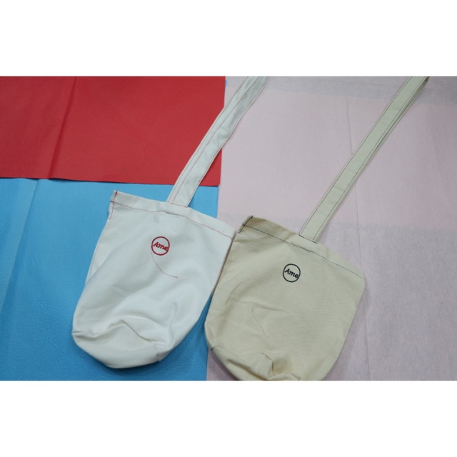 Túi vải canvas mini đeo chéo unisex