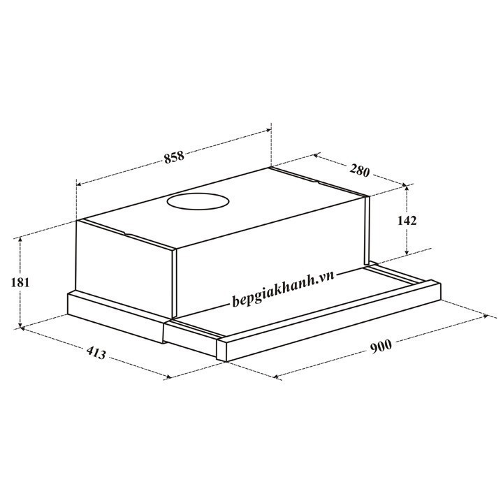 MÁY HÚT MÙI ÂM TỦ 90CM TEKA TL 9310