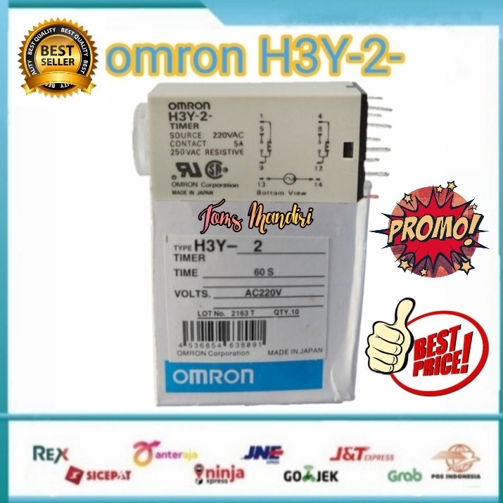 Rơ Le Thời Gian Omron H3y-2 220v 60s Chuyên Dụng