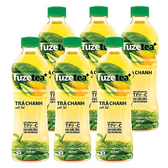 Trà chanh với sả Fuze Tea chai lớn 1L