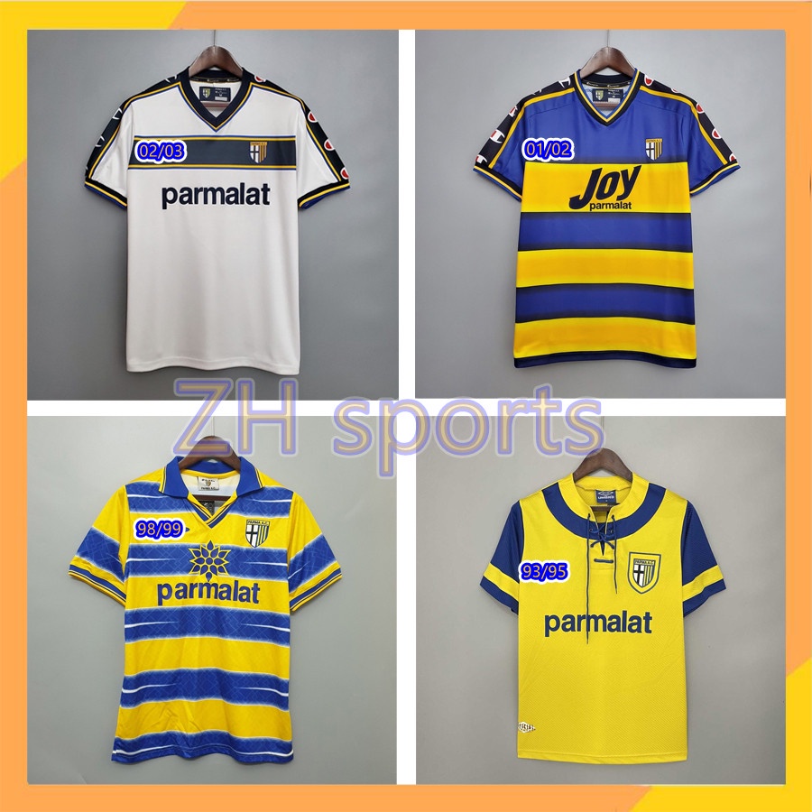 Áo Thun Bóng Đá jersey 01 02 03 98 99 93 95 Parma Phong Cách Retro