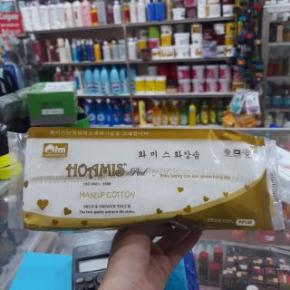 Bông tẩy trang loại tốt Hoamis 140 miếng