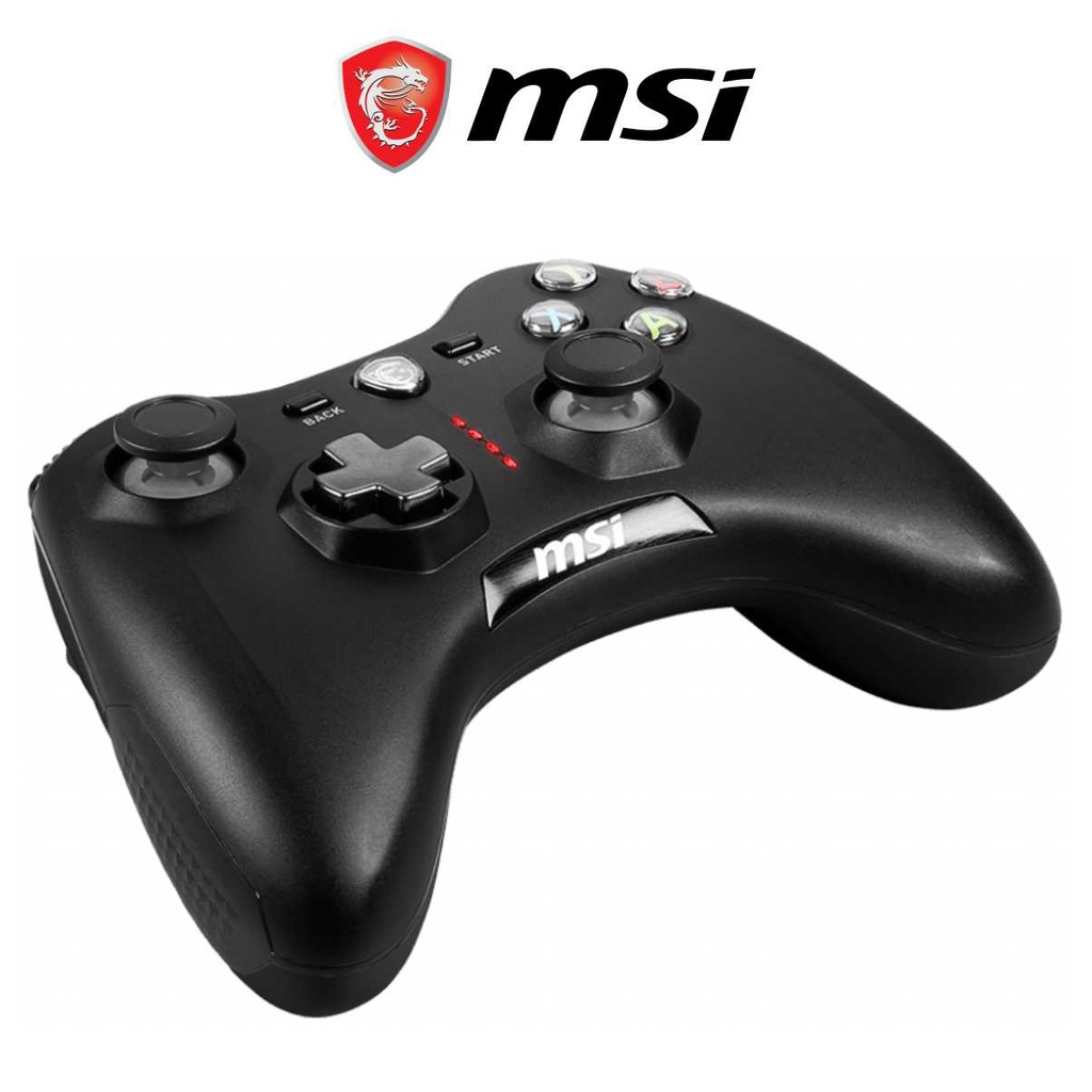 Tay Cầm Chơi Game Không Dây MSI Force GC30 V2 Dây Dài 2M, Tương Thích PS4, PC Laptop Windows, Điện Thoại Máy Tính Bảng