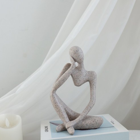 Mô Hình Người Suy Nghĩ Mini Bằng Nhựa Resin Dùng Trang Trí