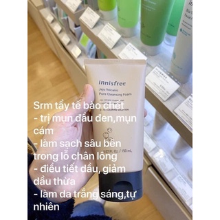 SỮA RỬA MẶT TẨY DA CHẾT  JEJU VOLCANIC PORE CLEANSING FOAM