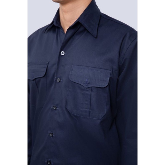 Quần Áo Bảo Hộ Lao Động, Đồng Phục Nhân Viên Kĩ Thuật DN09  - Vải Kaki 3/1 Dày Dặn, Màu Xanh Đen