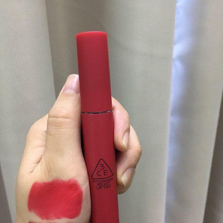 Son 3CE velvet lip tint màu đỏ thuần best ever