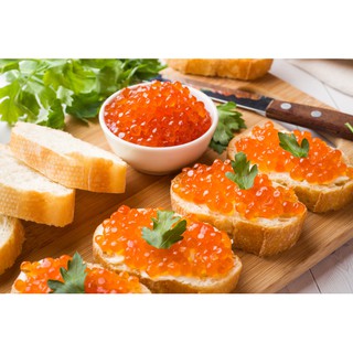 Hủ 220g trứng cá hồi đỏ muối Nga
