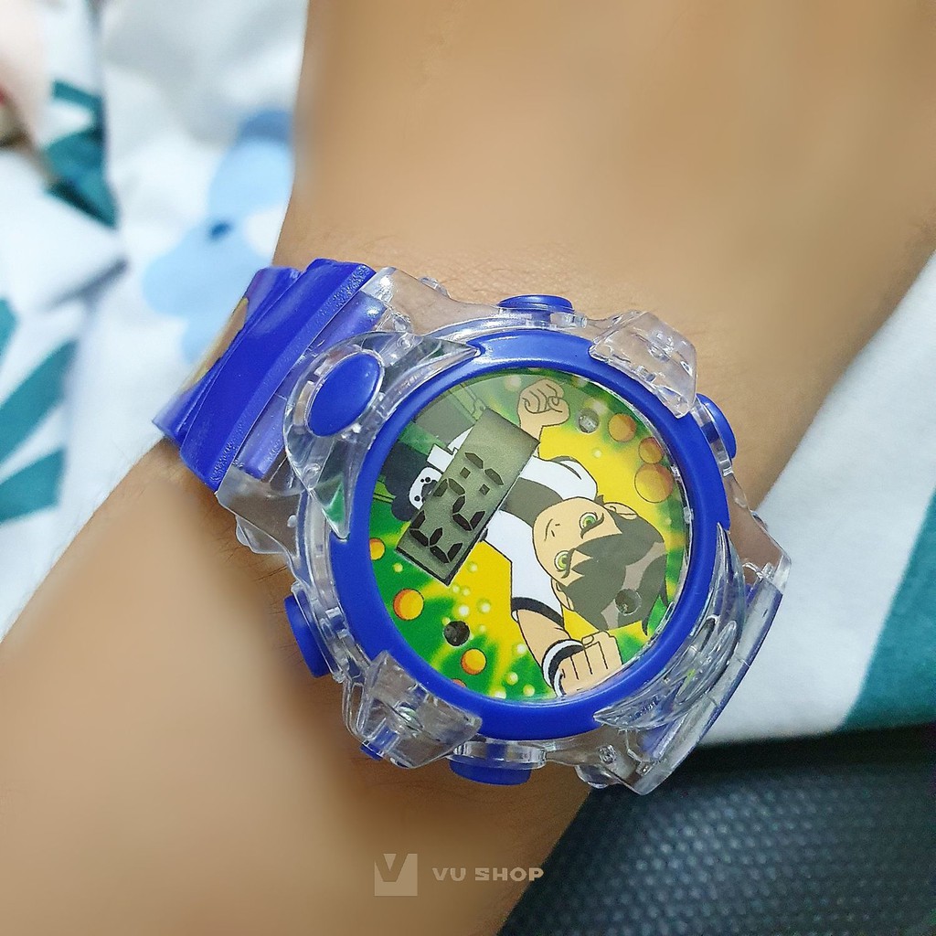 ĐỒNG HỒ TRẺ EM - ĐÈN LED ĐỔI MÀU, CÓ NHẠC (Nhiều màu)