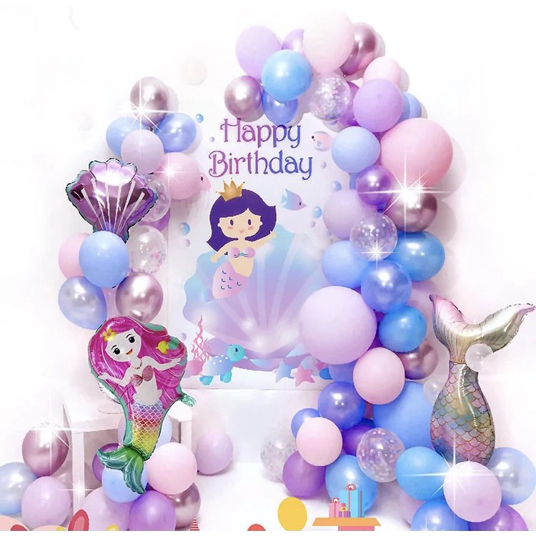 Trang Trí Sinh Nhật Happy Birthday Bé trai bé gái- Elsa-Nàng tiên cá- Avenger MH: B0026