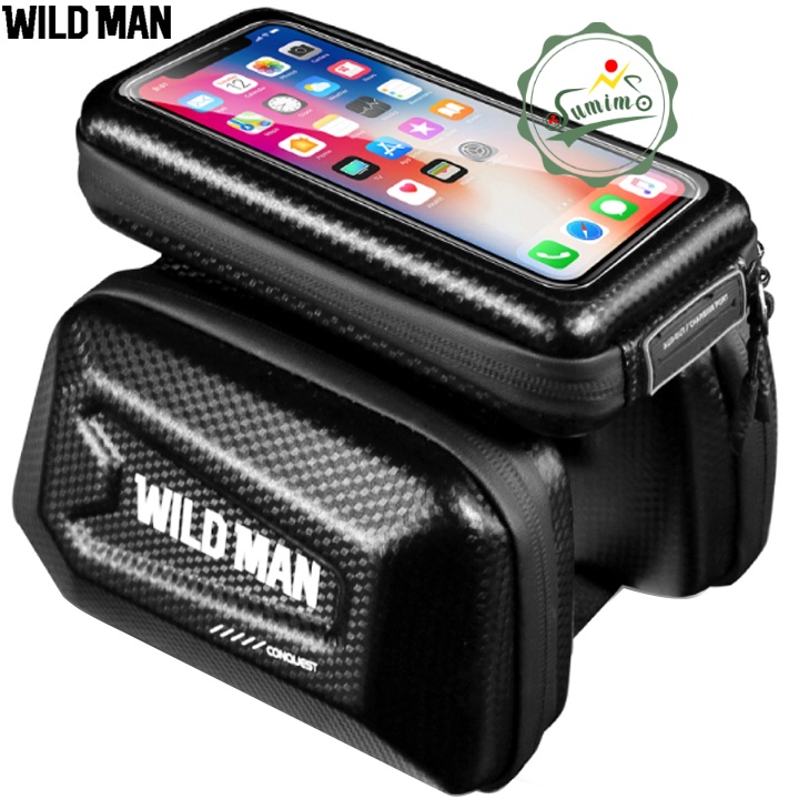 Túi xe đạp - Túi 3 ngăn WILDMAN E6S form cứng cao cấp