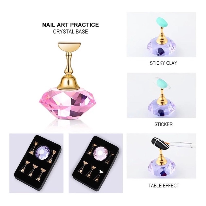 set 5 đế gắn móng giả - đế để móng nail