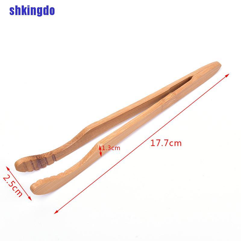 Kẹp gắp trà bằng gỗ tre tiện dụng