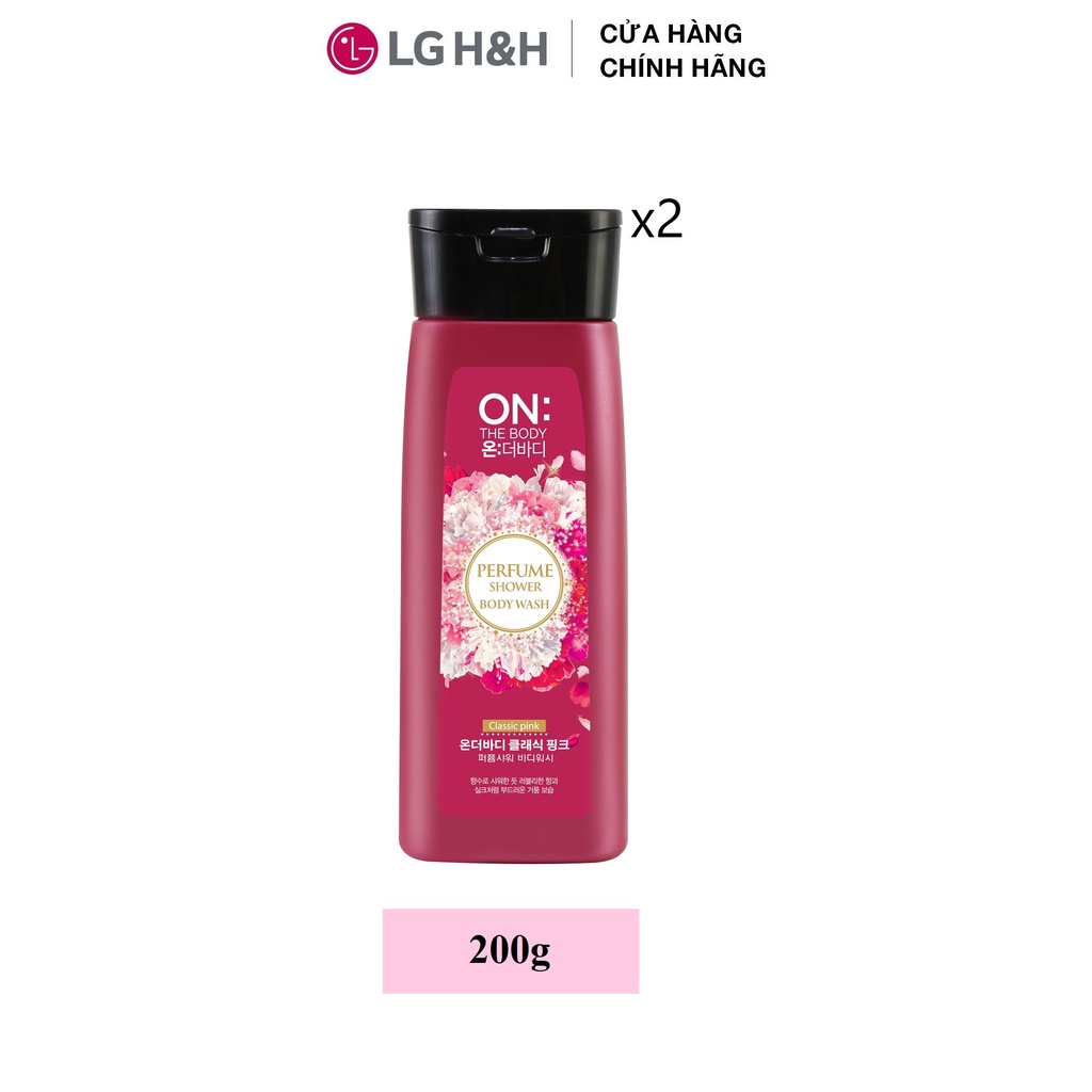 [Quà tặng không bán] Combo 2 Sữa tắm dưỡng ẩm hương nước hoa On: The Body Perfume Classic Pink 200g - Hương Tinh Tế