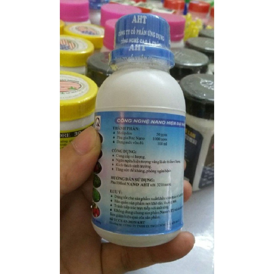 Dung Dịch Nano Bạc AHT Cho Phong Lan - Chai 100ml