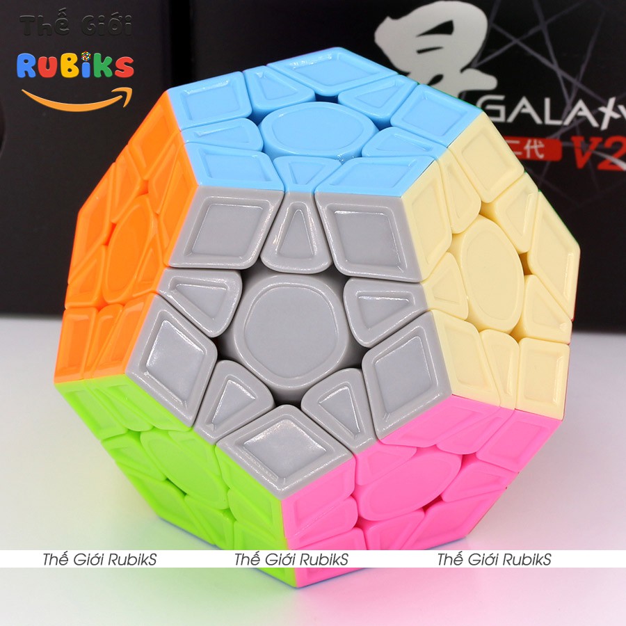 Khối Biến Thể Rubik 12 Mặt Megaminx Có Nam Châm Đồ Chơi QiYi X-Man Galaxy V2 M Cube