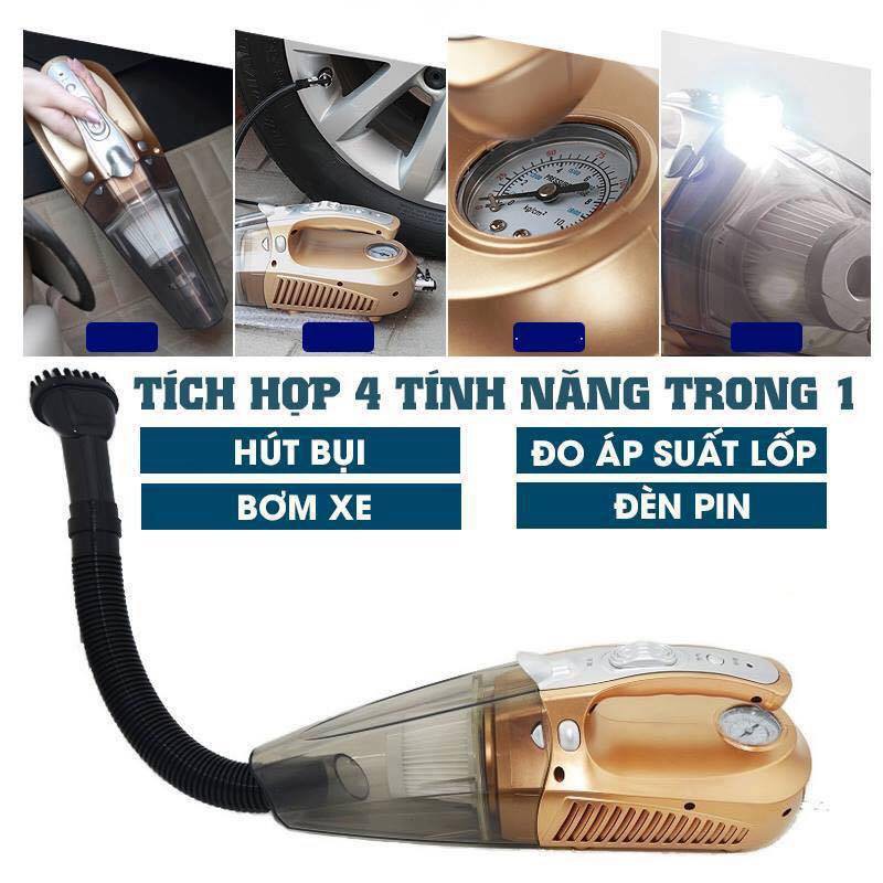 Máy hút bụi kiêm bơm lốp 4 in 1 loại Car Vacuum Clean Model 2019 (257)