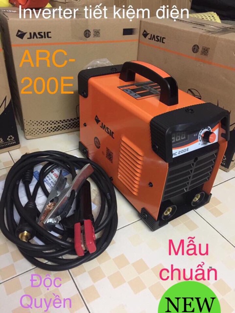 Máy Hàn điện tử 🍓 FREESHIP 🍓Tặng bộ mặt nạ Hàn, bó 20 que hàn Hàn JASIC ARC-200E INVERTER tiết kiệm điện, mẫu mới nhất