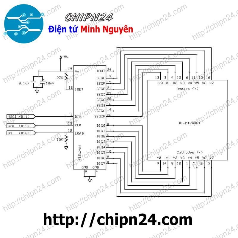 [1 CÁI] (D39) Module 1 led ma trận MAX7219