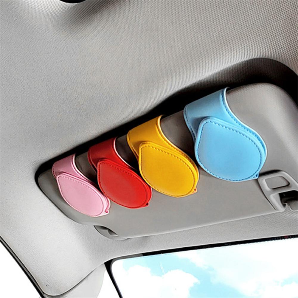 Kẹp Kính Mát Bằng Da Đa Năng F7N4 Cho Xe Hơi