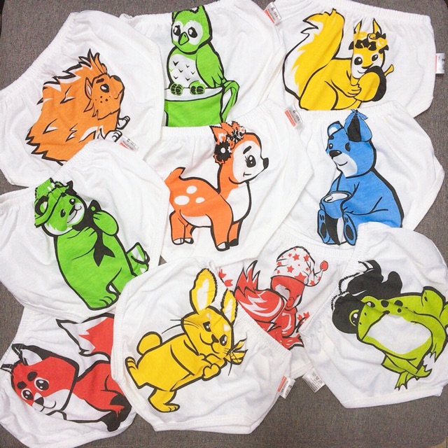 Combo 10 Quần chip mông thú cho bé _Lan Nhi