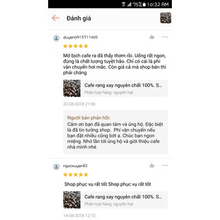 CAFE RANG XAY NGUYÊN CHẤT DÒNG ROBUSTA