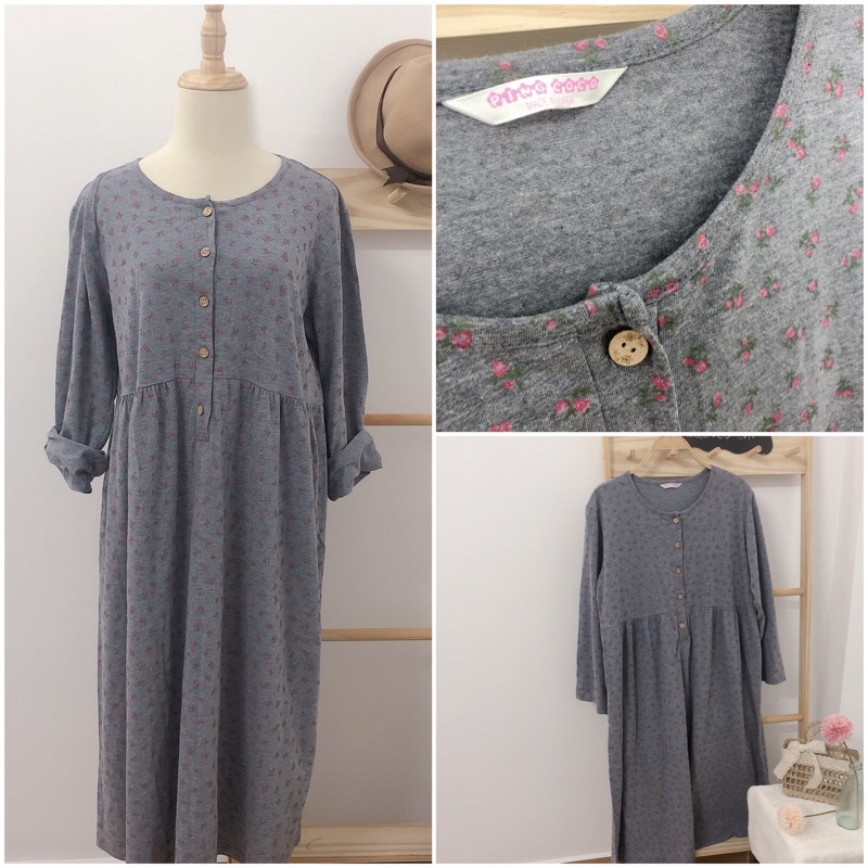 Đầm vin hoa babydoll đầm bầu hiệu ZaaRa 2hand BIG SIZE