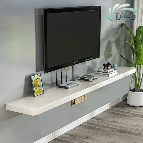 Kệ tivi treo tường thanh ngang đơn giản, đa năng để đồ trang trí phòng khách chất liệu gỗ MDF phủ melamin TADA-ZPTT10