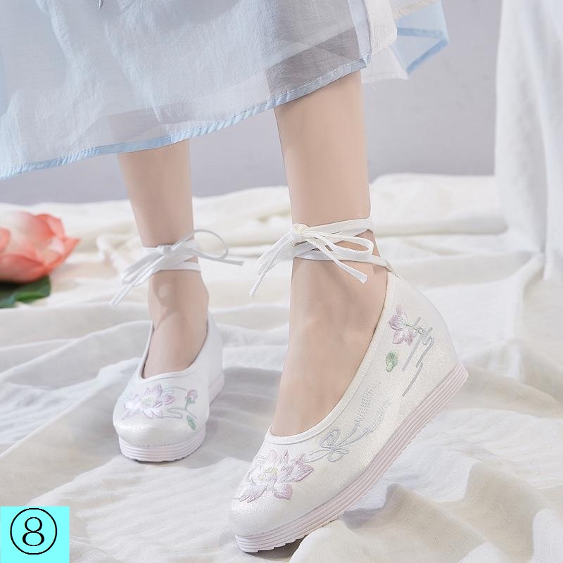 Giày Vải Thêu Họa Tiết Phong Cách Trung Hoa Cổ Điển Cho Nữ