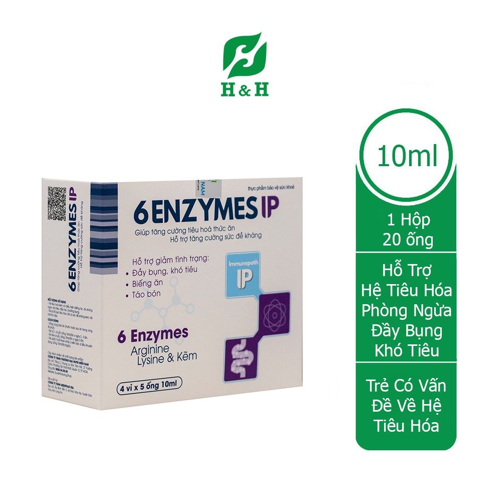 Men tiêu hóa 6 ENZYMES IP BỔ SUNG THÊM VI CHẤT MANG LẠI NHIỀU LỢI ÍCH CHO SỨC KHỎE