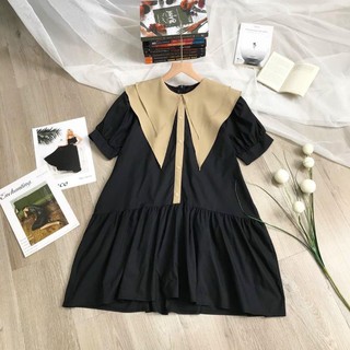 Đầm đen đuôi cá cổ nude 10806
