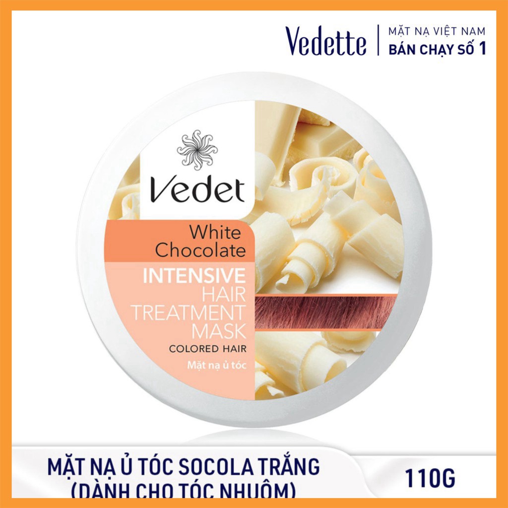 Mặt Nạ Ủ Tóc Socola Trắng 110g VEDETTE - PHỤC HỒI DÀNH CHO TÓC NHUỘM - TPMA255