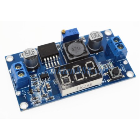 B0380 - Mạch Nguồn DC-DC 0 - 40V Có Điều Chỉnh, Có LED Hiển Thị Điện Áp LM2596