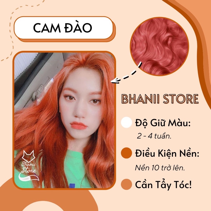 Thuốc nhuộm tóc Cam Đào bhanii store