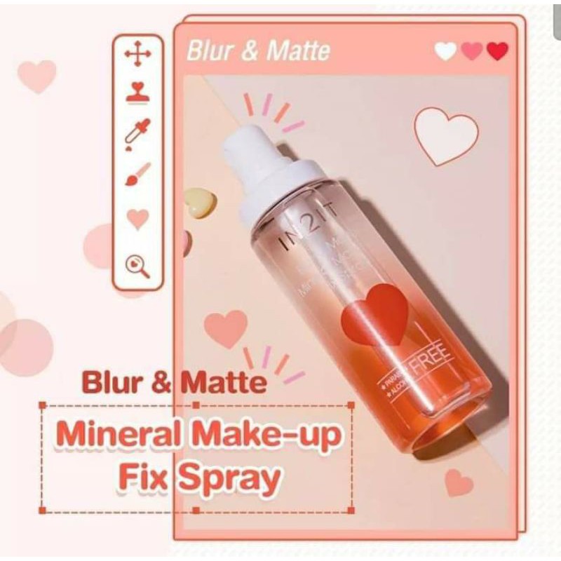 Xịt khoáng khóa lớp trang điểm IN2IT Thái Lan (50ml)
