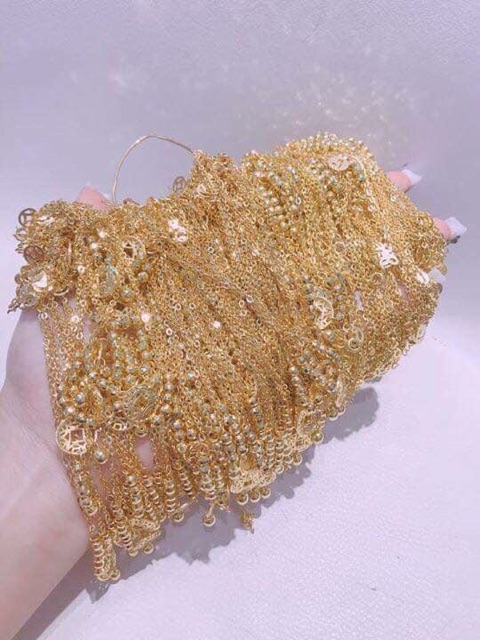 Lắc tay ,lắc chân kim tiền bạc xi vàng 18k(sỉ cực rẻ) | BigBuy360 - bigbuy360.vn