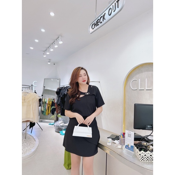 set áo+cv lệch kèm tag bigsize(Hàng Có Sẵn)50-80kg