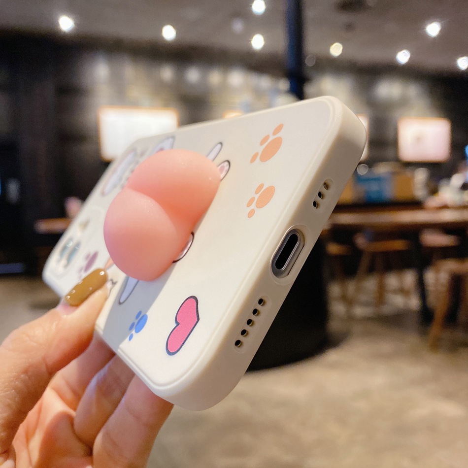 Ốp Điện Thoại Silicon Thiết Kế Mông Corgi Đáng Yêu Cho iPhone 11 12 Pro Max Mini 7 8 Plus X Xs Max Xr 7/8plus