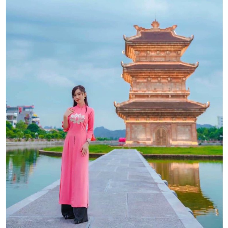 ÁO DÀI LỄ CHÙA HỒNG SEN TAO NHÃ♦️HỖ TRỢ SHIP 30K♦️TOÀN BỘ ẢNH THẬT