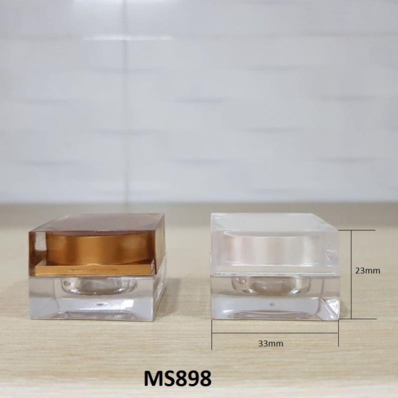 Hủ Đựng Kem ❤ GIÁ TỐT NHẤT ❤ Hủ chiết mỹ phẩm vuông 5g , hủ đựng kem face , chai lọ , phụ kiện du lịch