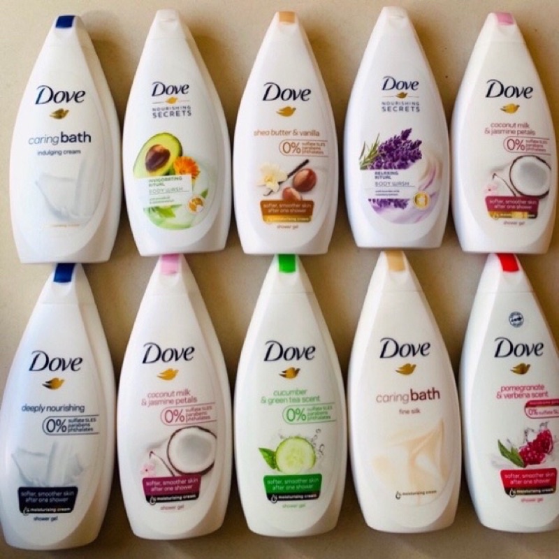 Sữa tắm Dove chai 120-180ml -200ml