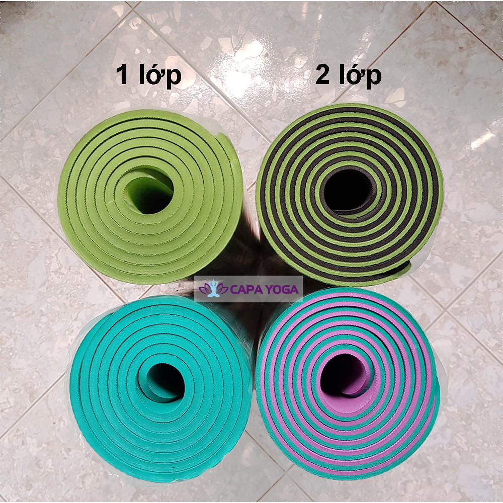 Thảm tập yoga, gym ZERA 6mm + TẶNG: Túi đựng & dây cột thảm
