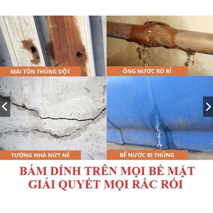 KEO CHỐNG THẤM EKOBIT 10CM - Keo dán đa dụng siêu dính - Trám dán các bề mặt kim loại bê tông- Chống thấm chống dột tốt