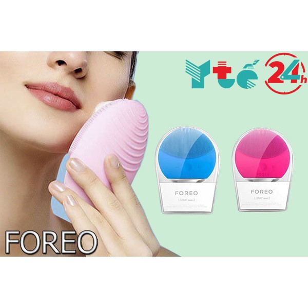 [ XẢ HÀNG SALE 50%] Máy Rửa Mặt Foreo Luna Mini 2 .Máy Massage Da Silicon Kháng Khuẩn- Làm Sạch Tẩy Trang Thu Nhỏ