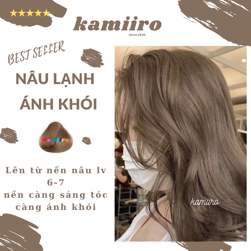 Thuốc nhuộm tóc NÂU LẠNH ÁNH KHÓI CHUẨN SALON KAMIIRO