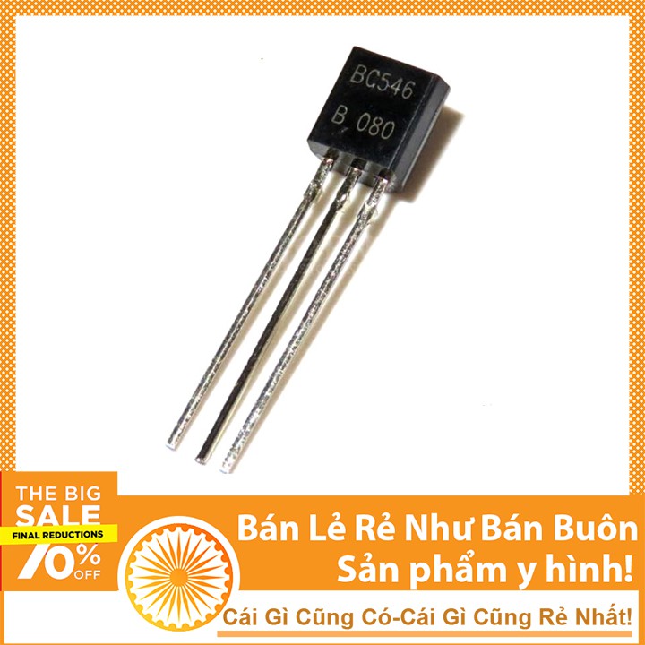 Linh kiện tran BC546B TO92 Giá Rẻ | WebRaoVat - webraovat.net.vn