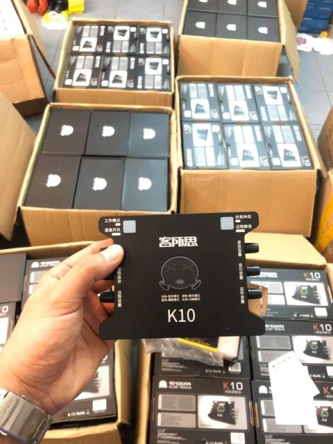 [Mã ELHACE giảm 4% đơn 300K] Soundcard thu âm XOX K10,hát livestream (bảo hành 1 năm)