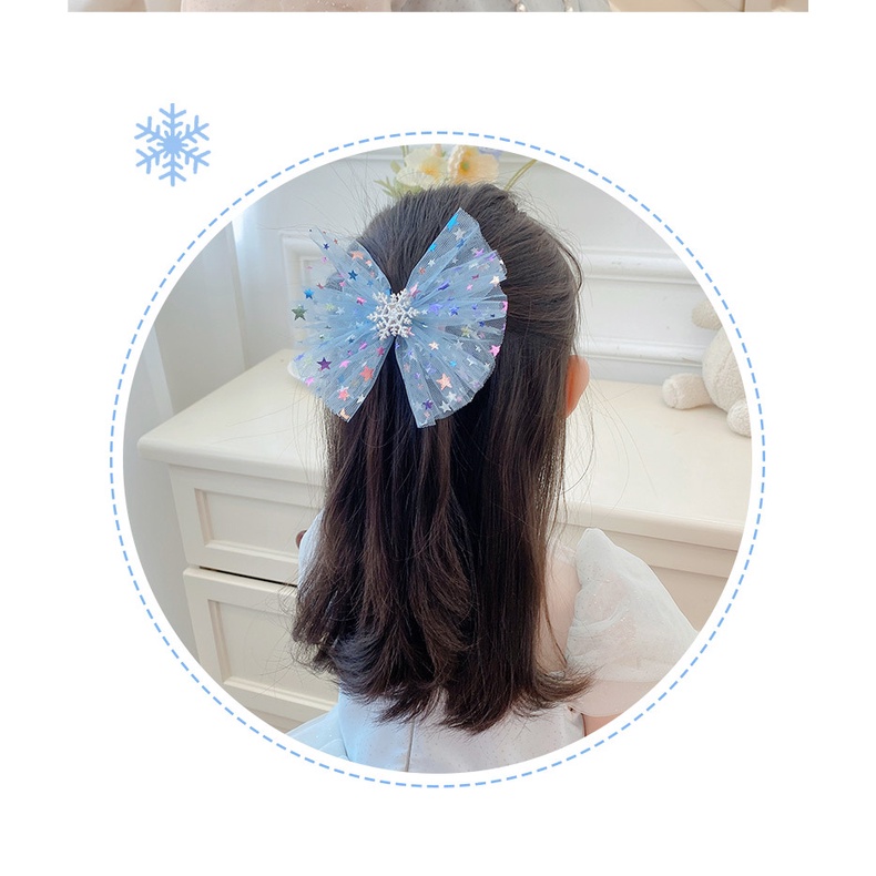 Set Kẹp Tóc Hình Bông Tuyết Cho Bé Gái